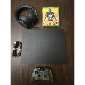 Microsoft Xbox One X Video Game System (500GB) w/ 2 Games and Accessories